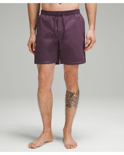 lululemon Hybrid Pool Shorts 7" Linerless - Purple