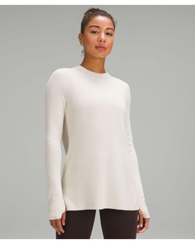 lululemon Take It All In Cotton-blend Sweater - Natural