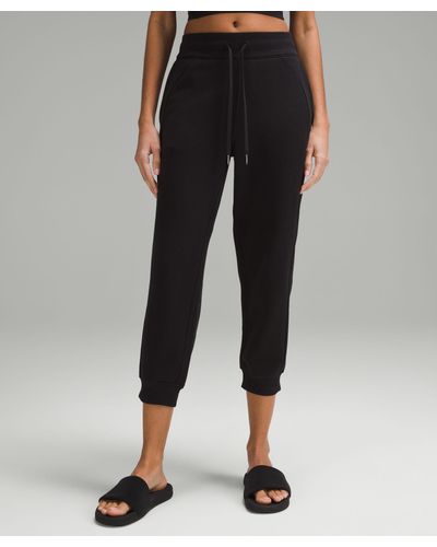 lululemon Scuba High-rise Cropped Sweatpants - Color Black - Size 10