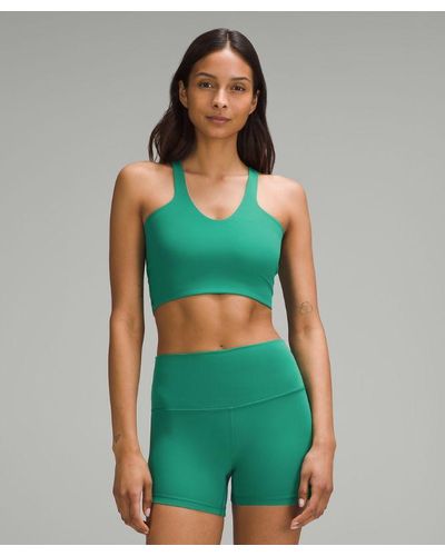 lululemon Bend This V And Racer Bra A-c Cups - Green