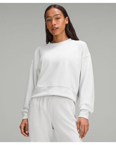 lululemon – Softstreme Perfectly Oversized Cropped Crew Sweatshirt – – - White