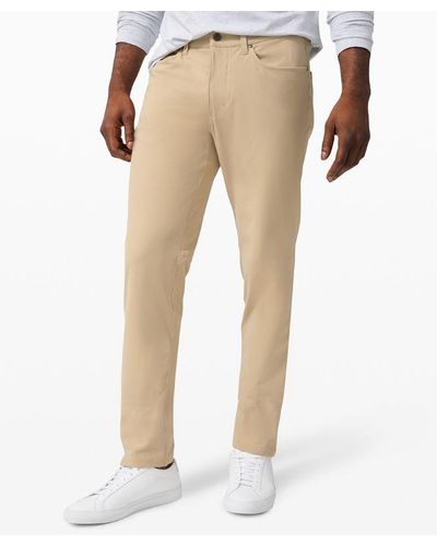 lululemon – Abc Classic-Fit Trousers Warpstreme – 28" – Colour Khaki – - Natural