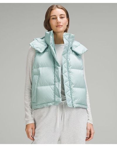 lululemon Wunder Puff Cropped Vest - Blue