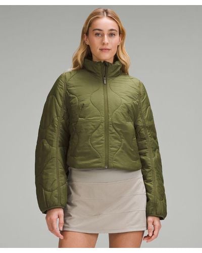 lululemon Quilted Light Insulation Cropped Jacket - Green