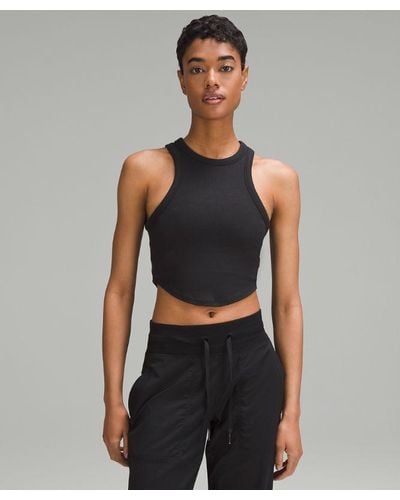 lululemon – Hold Tight Cropped Tank Top – – - Black