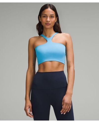 lululemon – Bend This V And Racer Sports Bra A-C Cups – /Light – - Blue