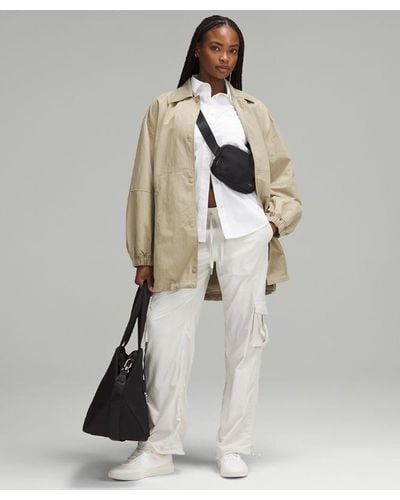 lululemon Lightweight Oversized Coaches Jacket - Colour Khaki - Size L - White