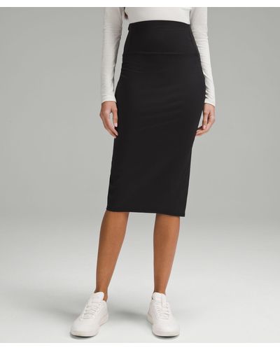 lululemon Nulu Slim-fit High-rise Skirt - Black