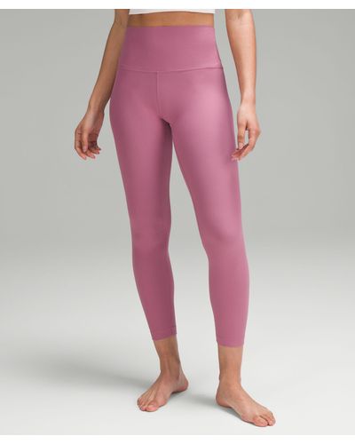 lululemon Align Ribbed High-rise Pants - 25" - Color Pink/purple - Size 4