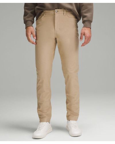 lululemon Abc Classic-fit 5 Pocket Trousers 30"l Utilitech - Colour Khaki - Size 32 - Natural