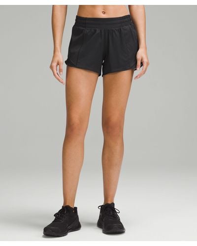 lululemon Hotty Hot Low-rise Lined Shorts 4" - Black