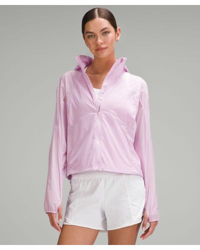 lululemon Classic-fit Ventilated Running Jacket - Purple