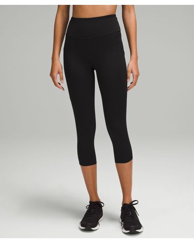 lululemon Fast And Free High-rise Crop With Pockets 19" - Black