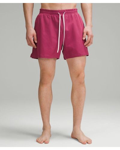 lululemon Pool Shorts 5" Lined - Red
