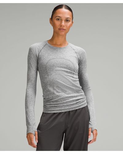 lululemon Swiftly Tech Long-sleeve Shirt 2.0 Race Length - Gray
