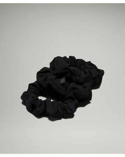 lululemon Uplifting Scrunchies Nulu 3 Pack - Black