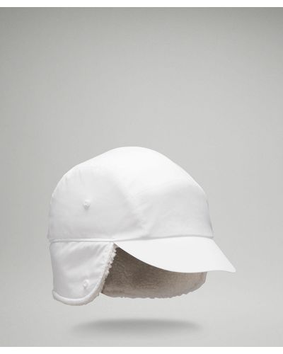 lululemon Wunder Puff Textured Trapper Hat - Colour White - Size M/l