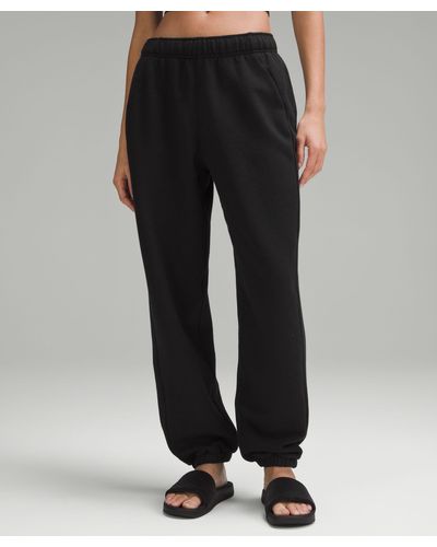 lululemon Scuba Mid-rise Oversized Sweatpants Regular - Color Black - Size L