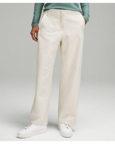 lululemon Utilitech Relaxed Mid-rise Trousers 7/8 Length - White