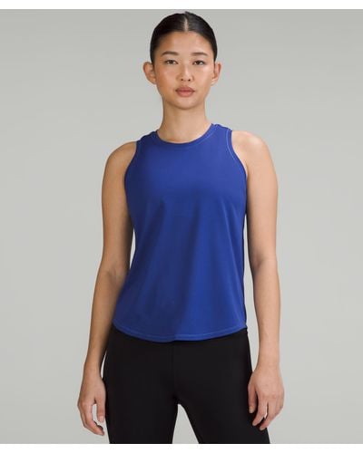lululemon High-neck Running And Training Tank Top Online Only - Blue