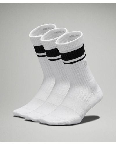 lululemon Daily Stride Ribbed Comfort Crew Socks 3 Pack - Multicolour