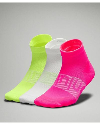 lululemon – Power Stride Ankle Socks 3 Pack – // – - Pink