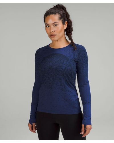 lululemon Swiftly Tech Long-sleeve Shirt 2.0 - Blue