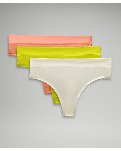 lululemon Underease High-rise Thong Underwear 3 Pack - Yellow