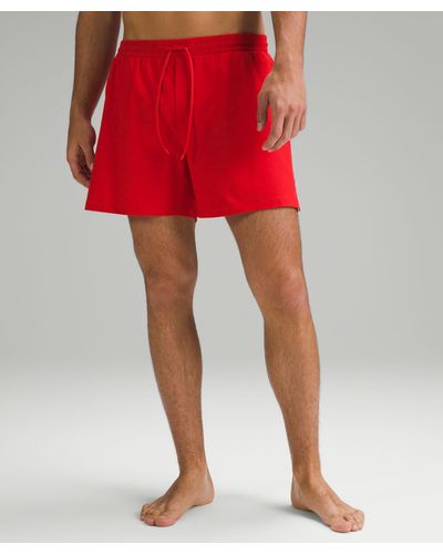 lululemon Pool Shorts - 5" - Color Red/neon - Size L