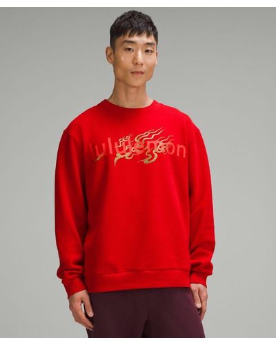 lululemon – Lunar New Year Steady State Crew Sweatshirt – Colour Dark/Neon/ – - Red