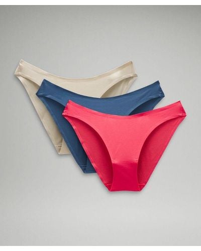lululemon – Wundermost Ultra-Soft Nulu Mid-Rise Bikini Underwear 3 Pack – //Khaki – - Pink