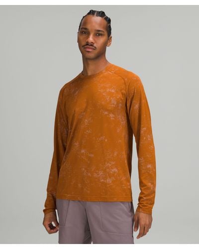 lululemon Metal Vent Tech Long Sleeve Shirt 2.0 - Orange