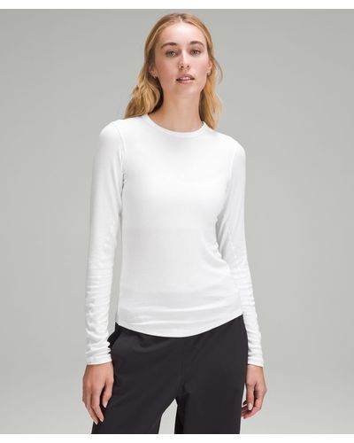 lululemon Hold Tight Long-sleeve Shirt - Color White - Size 10