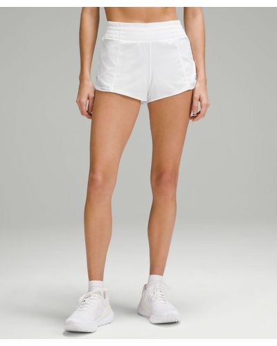 lululemon Hotty Hot High-rise Lined Shorts - 2.5" - Color White - Size 10