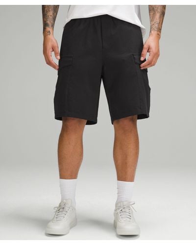 lululemon Stretch Cotton Versatwill Cargo Pocket Shorts 10" - Black