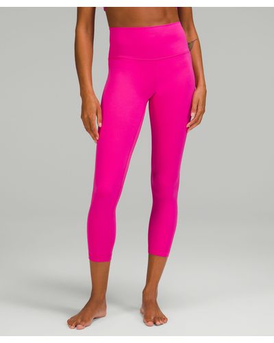 lululemon Align High-rise Pants - 25" - Color Pink/neon - Size 4