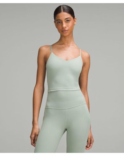 lululemon – Align Cropped Cami Tank Top A/B Cup – Colour Pastel/ – - Green
