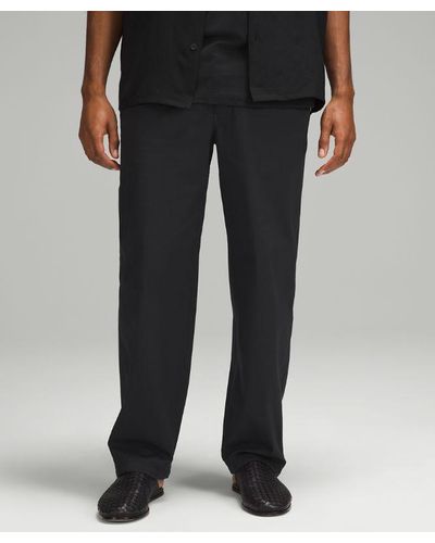 lululemon Poplin Relaxed-fit Trousers - Black