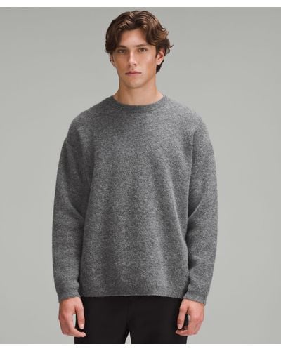 lululemon Alpaca Wool-blend Crewneck Sweater - Gray