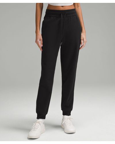 lululemon Scuba High-rise French Terry Sweatpants Full Length - Color Black - Size 14