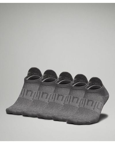 lululemon Power Stride Tab Socks 5 Pack - Gray