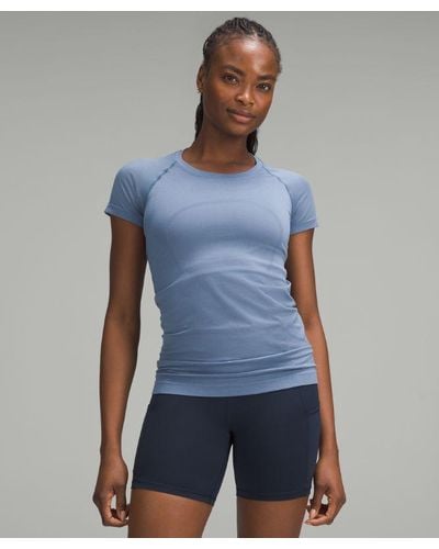 lululemon – Swiftly Tech Short-Sleeve Shirt 2.0 Hip Length – – - Blue