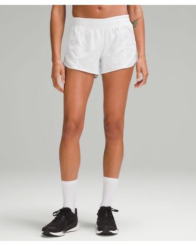 lululemon Hotty Hot Low-rise Lined Shorts - 4" - Color White - Size 0