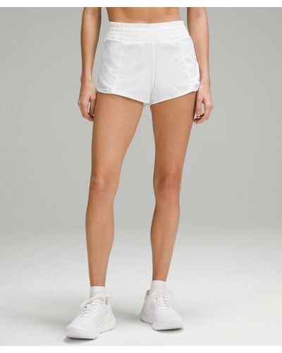 lululemon Hotty Hot High-rise Lined Shorts - 2.5" - Colour White - Size 10