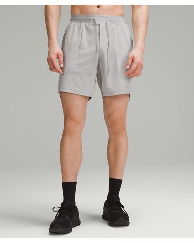 lululemon License To Train Linerless Shorts 7" - Grey
