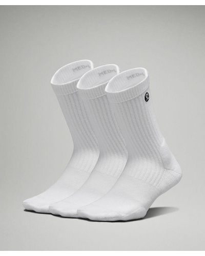 lululemon – Daily Stride Ribbed Comfort Crew Socks 3 Pack – – - Grey