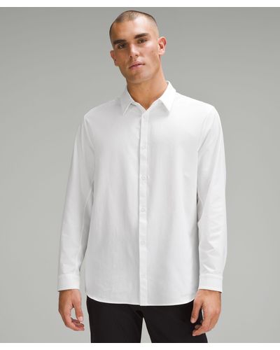 lululemon New Venture Classic-fit Long-sleeve Shirt - Color White - Size L