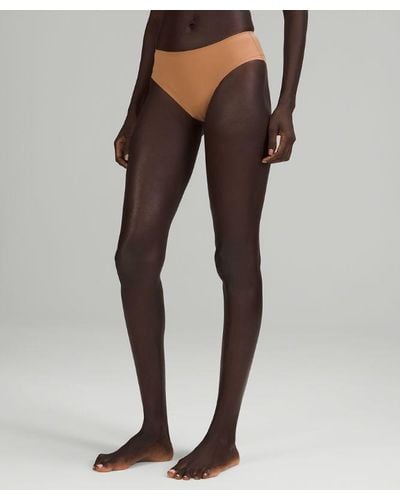 lululemon Invisiwear Mid-rise Bikini Underwear - Colour Brown - Size L