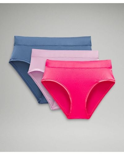 lululemon Underease High-rise Bikini Underwear 3 Pack - Pink