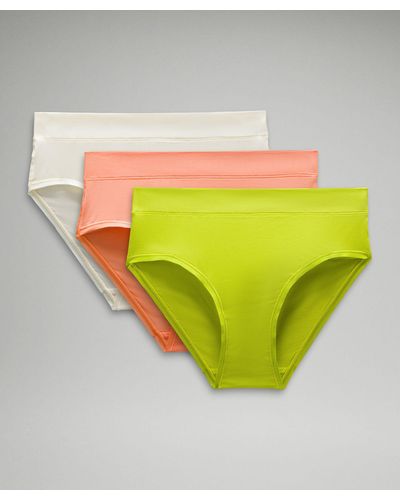 lululemon Underease High-rise Bikini Underwear 3 Pack - Yellow